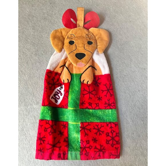 St. Nicholas Square Dachshund Kitchen Towel 15" X 8" Terrycloth Button Loop - Picture 2 of 5